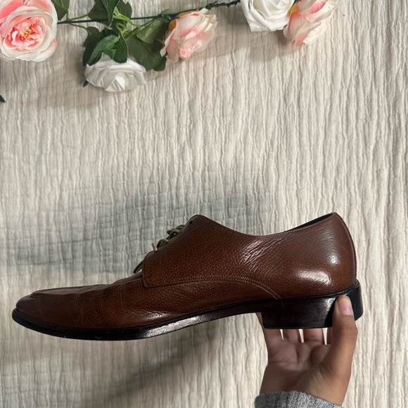 Ferragamo  Brown Leather Men\'s Shoes 9.5